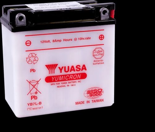 Yuasa Motor Akkumulátor 8Ah Jobb+ YU-YB7L-B