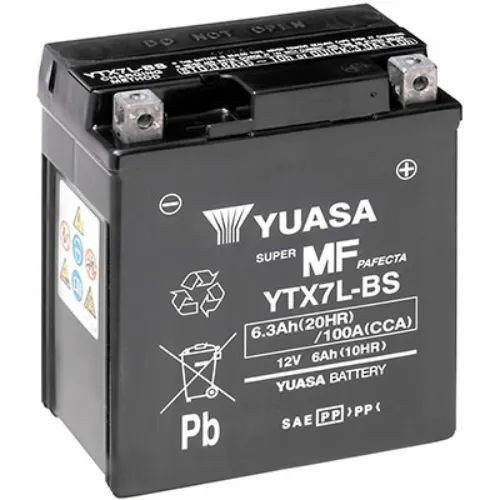 Yuasa YTX 7L-BS 12V 6Ah Motor Akkumulátor