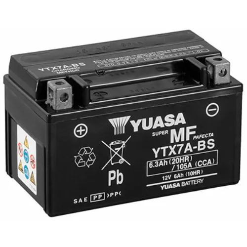 Yuasa Motor Akkumulátor 6Ah Bal+ YUYTX7A-BS