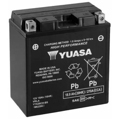 Yuasa Motor Akkumulátor 18Ah Bal+ YUYTX20CH-BS